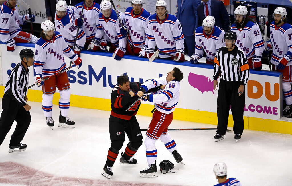 APTOPIX Rangers Hurricanes Hockey